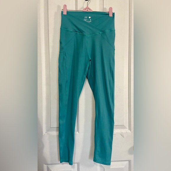 FTP Teal Leggings - Picture 1 of 4